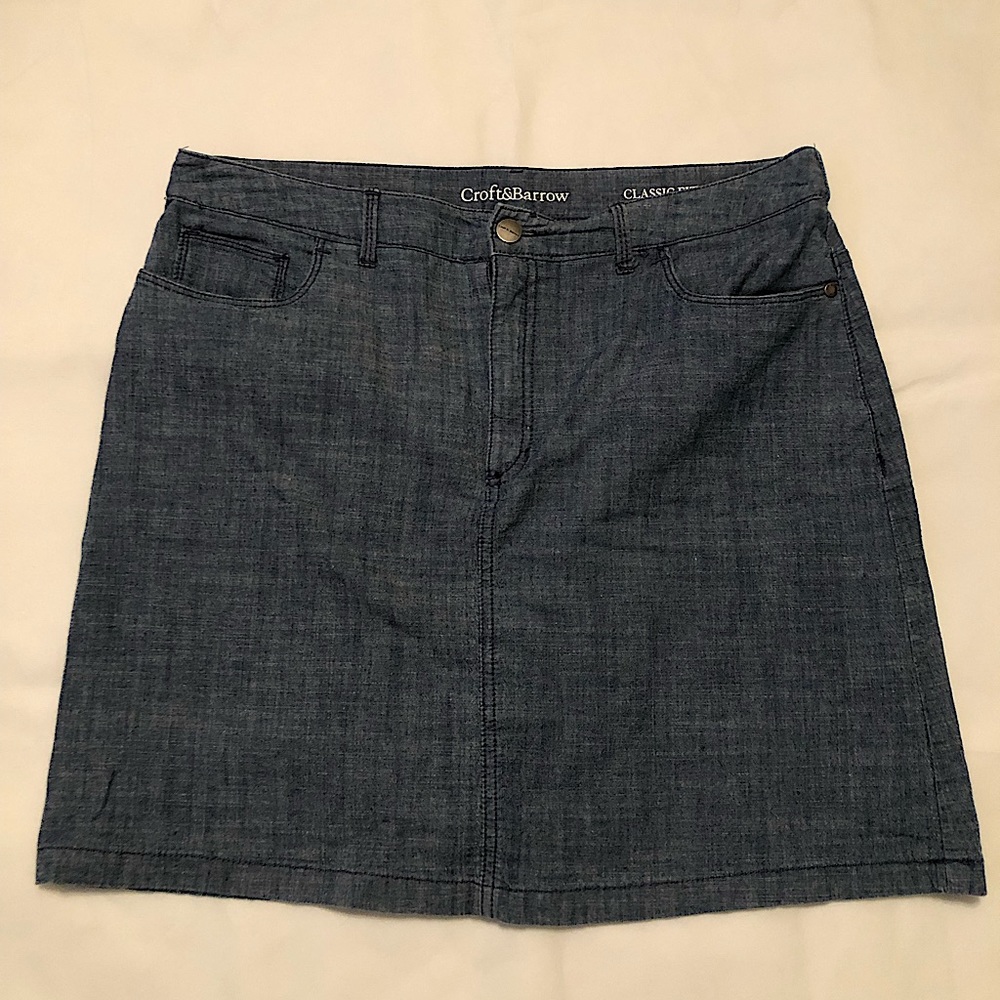 Croft&Barrow Jean Skirt - Size 12
